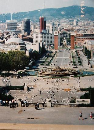 View from the National Palace to the fountain